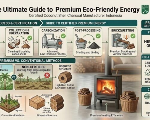 Certified Coconut Shell Charcoal Manufacturer Indonesia